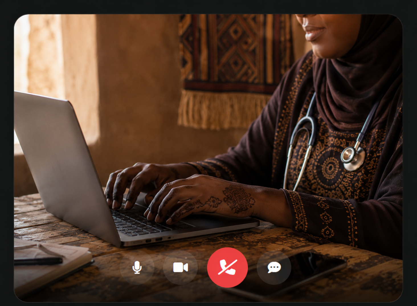 Video consultation between doctor and patient